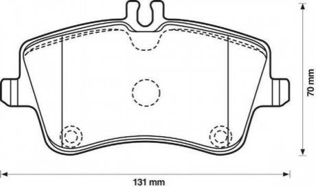 Купити Колодки гальмівні дискові Mercedes S203, W203, CLK-Class Jurid 571987J (фото1) підбір по VIN коду, ціна 1556 грн.