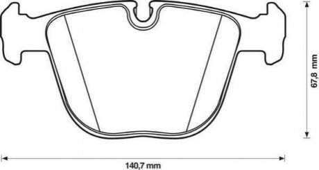 Купити Колодки гальмівні дискові BMW X6, X5, E82, E65, E66, E60, E61, E63, E64, E92, E90, E93 Jurid 571991J (фото1) підбір по VIN коду, ціна 1345 грн.