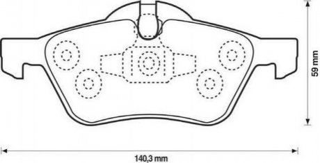 BMW Гальмівні колодки передні Mini Cooper,One 01- Mini Cooper Jurid 571992J