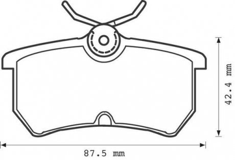 FORD Колодки гальмівні задні. Focus 98- Jurid 571998J