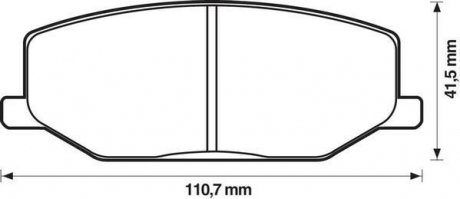 Колодки гальмівні дискові Suzuki Jimny Jurid 572226J