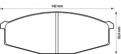 Гальм. колодки NISSAN Patrol,MITSUBISHI Pajero -97 Mitsubishi Pajero, Nissan Patrol Jurid 572361J