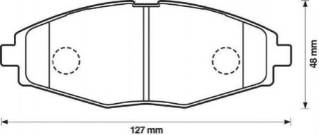 DAEWOO Тормозные колодки передн.Lanos, Matiz,Chery QQ Jurid 572402J