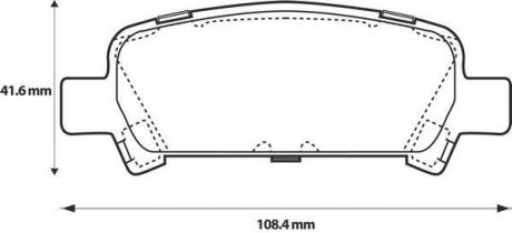 Купить Колодки тормозные дисковые Subaru Impreza, Forester, Legacy, Outback Jurid 572424J (фото1) подбор по VIN коду, цена 1073 грн.