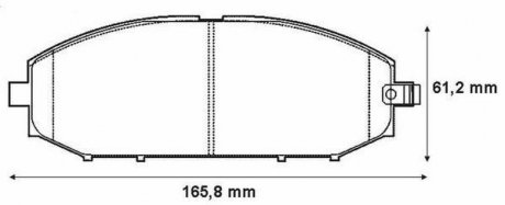 Купить NISSAN тормозные колодки передние.Patrol GR II 2,8TD 97- Nissan Patrol Jurid 572448J (фото1) подбор по VIN коду, цена 1524 грн.