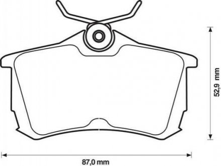 Гальмівні колодки задні. HONDA Accord 98- Jurid 572478J