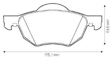 Купить Колодки тормозные дисковые Honda Accord Jurid 572480J (фото1) подбор по VIN коду, цена 1683 грн.