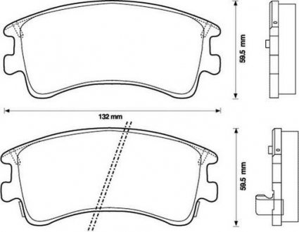 Купити Колодки гальмівні дискові Mazda 6 Jurid 572482J (фото1) підбір по VIN коду, ціна 1563 грн.