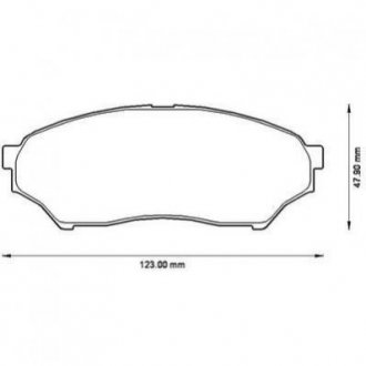 MITSUBISHI Тормозные колодки передн.Pajero Pinin 94- Mitsubishi Pajero Jurid 572499J