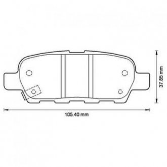 NISSAN Тормозные колодки задние Qashqai, Teana, Tiida, Murano X-TRAIL 06/01- Nissan X-Trail, Qashqai, Renault Koleos Jurid 572501J