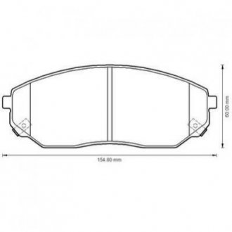 KIA Тормозные колодки передн. Sorento 02- Jurid 572511J