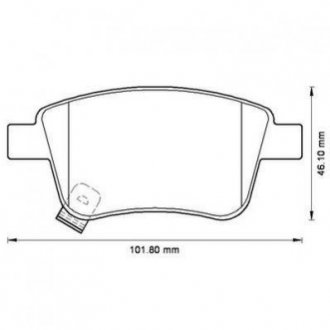 Купить TOYOTA Тормозные колодки задн.Avensis 03- Toyota Avensis, Corolla Jurid 572516J (фото1) подбор по VIN коду, цена 1011 грн.