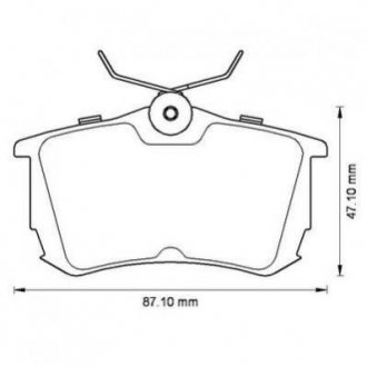 Купити TOYOTA Гальмівні колодки задні. Corolla 1.4/1.9 00- Toyota Avensis, Corolla Jurid 572520J (фото1) підбір по VIN коду, ціна 895 грн.