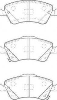 Купить Тормозные колодки пер. TOYOTA AURIS 07- Toyota Auris, Corolla Jurid 572524J (фото1) подбор по VIN коду, цена 1579 грн.