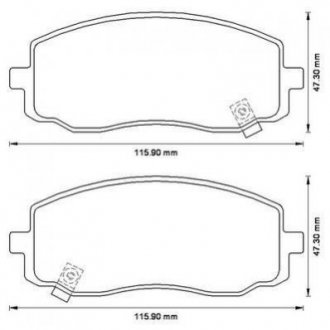 HYUNDAI Тормозные колодки пер. I10, KIA Picanto Jurid 572526J