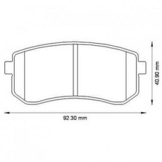 HYUNDAI Тормозные колодки задн.i10 08-,Kia Picanto 04- Jurid 572527J