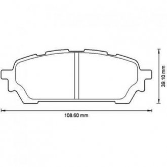 Гальмівні колодки зад. Subaru Forester 02-07 Jurid 572529J