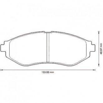 Купити CHEVROLET Гальмівні колодки передні.Aveo 05- Chevrolet Aveo Jurid 572539J (фото1) підбір по VIN коду, ціна 1006 грн.