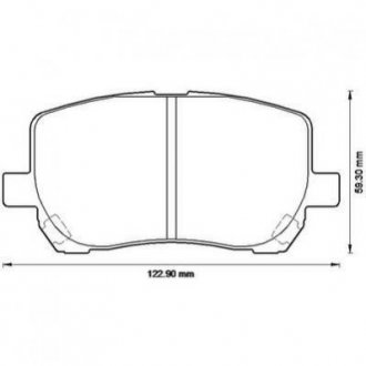 TOYOTA Тормозные колодки передн. Avensis Verso 01- Jurid 572546J