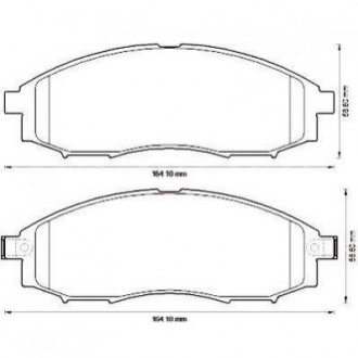 NISSAN Гальмівні колодки передні. Navara 02- Nissan Pathfinder, Navara Jurid 572551J