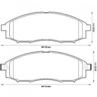 NISSAN Гальмівні колодки передні. Navara 02- Jurid 572551J