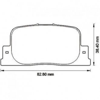 Купити TOYOTA Гальмівні колодки задні.Camry CV2 96-,Camry MCV3 01- Toyota Camry, Prius Jurid 572559J (фото1) підбір по VIN коду, ціна 848 грн.