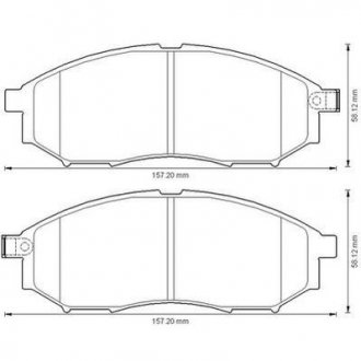 Купить NISSAN Тормозные колодки передн..Murano,Navara,Pathfinder 05- сист.Sumitomo Nissan Navara, Infiniti M, Nissan Murano, Qashqai, Infiniti G, Nissan Pathfinder, Renault Koleos, Infiniti EX, Q, QX, FX Jurid 572575J (фото1) подбор по VIN коду, цена 1338 грн.