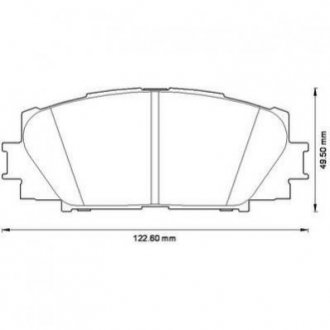 TOYOTA Колодки тормозные дисковые YARIS 1.0 10-, YARIS / VIOS 1.3 05-13 Jurid 572578J