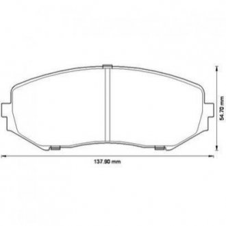 Купити SUZUKI Гальмівні колодки передні.Grand Vitara 1.6/2.0 05- Suzuki Grand Vitara Jurid 572584J (фото1) підбір по VIN коду, ціна 1182 грн.