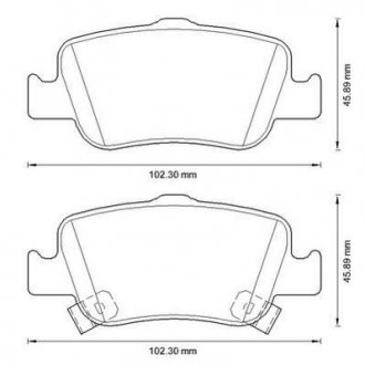 Купить Колодки тормозные дисковые Toyota Auris, Corolla Jurid 572601J (фото1) подбор по VIN коду, цена 928 грн.