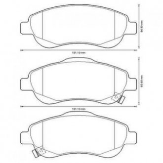 Купить HONDA Тормозные колодки передние CR-V 07- Honda CR-V Jurid 572605J (фото1) подбор по VIN коду, цена 1584 грн.