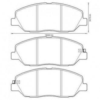 Купити Колодки гальмівні пер. HYUNDAI Santa Fe 06-09 KIA Sorento, SsangYong Korando, Hyundai Santa Fe, Genesis, SsangYong Actyon Jurid 572607J (фото1) підбір по VIN коду, ціна 1583 грн.