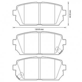 Купить Колодки тормозные дисковые KIA Carens Jurid 572613J (фото1) подбор по VIN коду, цена 1221 грн.