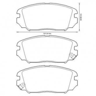 Купить Колодки тормозные дисковые Hyundai Sonata Jurid 572616J (фото1) подбор по VIN коду, цена 1515 грн.