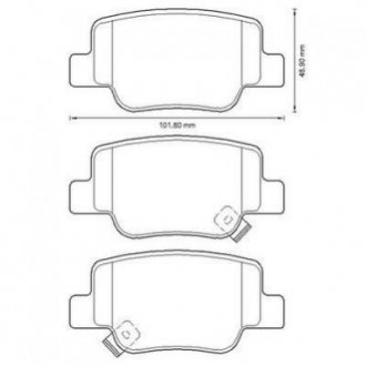 TOYOTA Тормозные колодки задн. VERSO 09- Toyota Verso Jurid 572623J