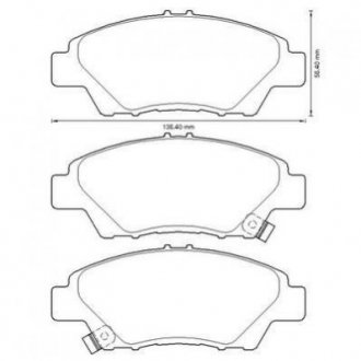 Купить HONDA Тормозные колодки передн.Jazz 08- Honda Jazz, City, CR-Z Jurid 572637J (фото1) подбор по VIN коду, цена 1279 грн.