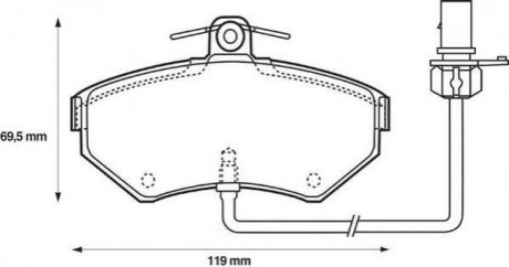 Купить AUDI Колодки тормозные передние PASSAT A4 1.6 94- Audi A4, Volkswagen Passat Jurid 573006J (фото1) подбор по VIN коду, цена 1416 грн.