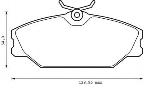 Купити Колодки гальмівні дискові Renault Laguna, Megane, Safrane, Scenic, Clio Jurid 573008J (фото1) підбір по VIN коду, ціна 1024 грн.