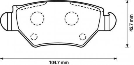 Купити OPEL Колодки гальмівні задн ASTRA 1.2-2.0 98- Opel Astra, Zafira, Corsa Jurid 573010J (фото1) підбір по VIN коду, ціна 962 грн.