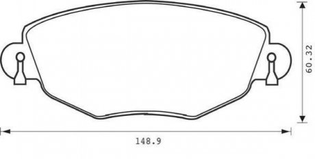 Купити Колодки гальмівні дискові Ford Mondeo, Jaguar X-type Jurid 573013J (фото1) підбір по VIN коду, ціна 1254 грн.