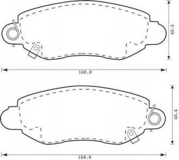 FORD Гальмівні колодки передні TRANSIT 00- Jurid 573015J