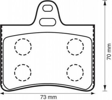 CITROEN Тормозные колодки дисковые C5 01- задн. Citroen C5, Audi A6 Jurid 573028J