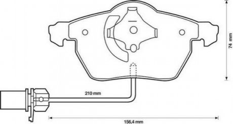 VW Тормозные колодки перед. Audi A6 VW Passat 96- Jurid 573037J