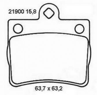 DB Тормозные колодки задн.W124/202 1.8/2.0/2.2 92- Mercedes W202 Jurid 573053J