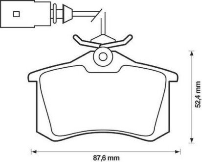 FORD гальмівні колодки задні Galaxy, VW Sharan, SEAT Jurid 573065J