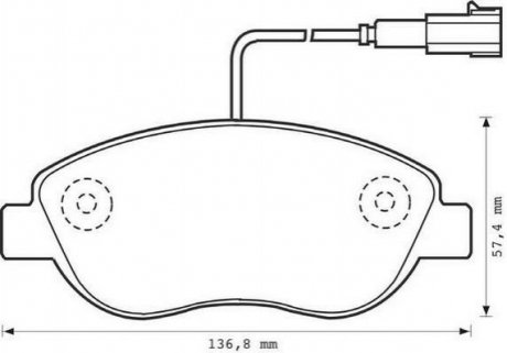 Купити Гальмівні колодки пер. Fiat Doblo 05- Fiat Doblo, Punto, Lancia Musa, Fiat Grande Punto, Lancia Delta, Opel Combo, Fiat 500 Jurid 573075J (фото1) підбір по VIN коду, ціна 1118 грн.