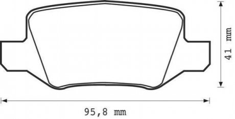 Купить Тормозные колодки задн. DB A-klasse(W168/169), B-klasse(W245), Vaneo Mercedes W169, W168, W245 Jurid 573082J (фото1) подбор по VIN коду, цена 1107 грн.