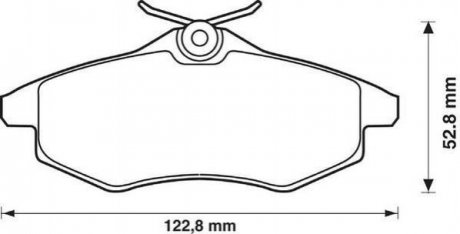 CITROEN Гальмівні колодки передні.C2,3 02- Jurid 573083J