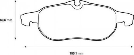 Купить OPEL Колодки тормозные передние VECTRA 02- SAAB 9-3, Fiat Croma, Opel Vectra, Astra, Zafira Jurid 573089J (фото1) подбор по VIN коду, цена 1509 грн.