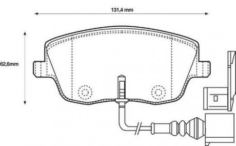 Купити VW Гальмівні колодки перед.Polo 01- Skoda Fabia 99-, Roomster SEAT Seat Ibiza, Skoda Roomster, Fabia, Volkswagen Polo, Seat Cordoba Jurid 573101J (фото1) підбір по VIN коду, ціна 1285 грн.